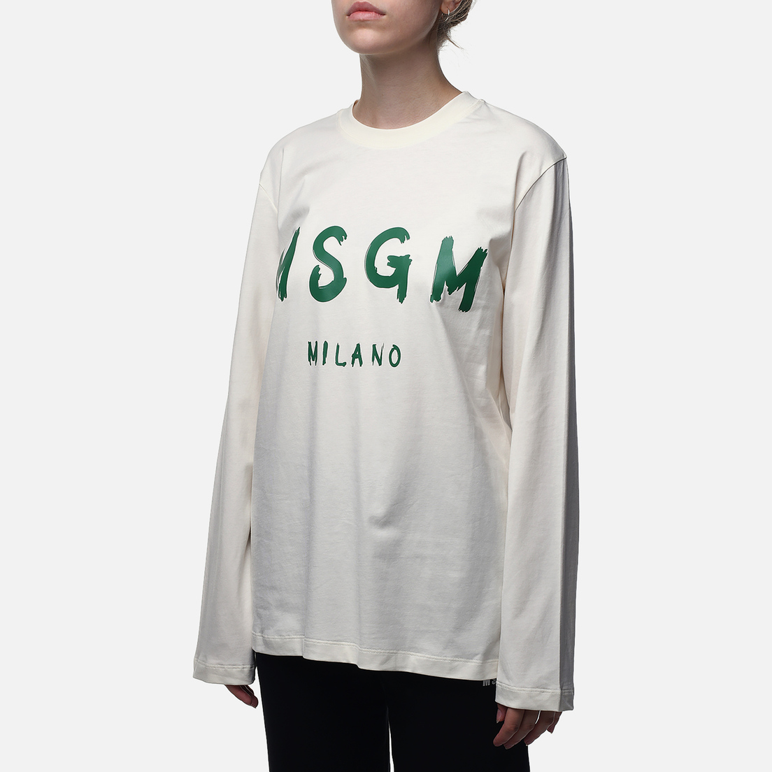 MSGM Женский лонгслив MSGM Milano Brush Stroke