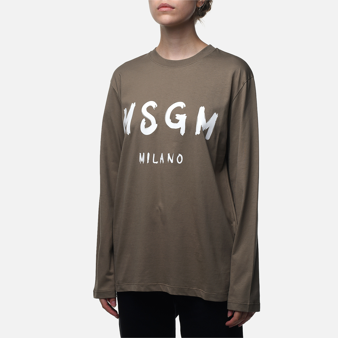 MSGM Женский лонгслив MSGM Milano Brush Stroke