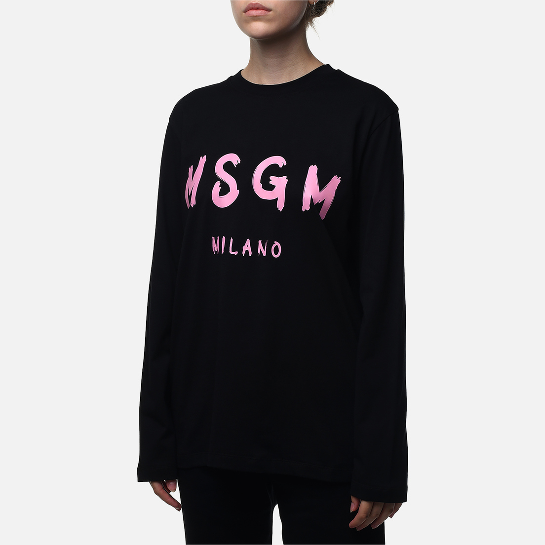 MSGM Женский лонгслив MSGM Milano Brush Stroke