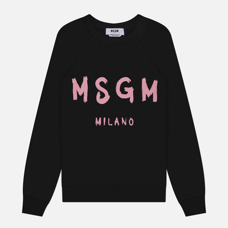 Женская толстовка MSGM MSGM Milano Brush Stroke, цвет чёрный, размер XS