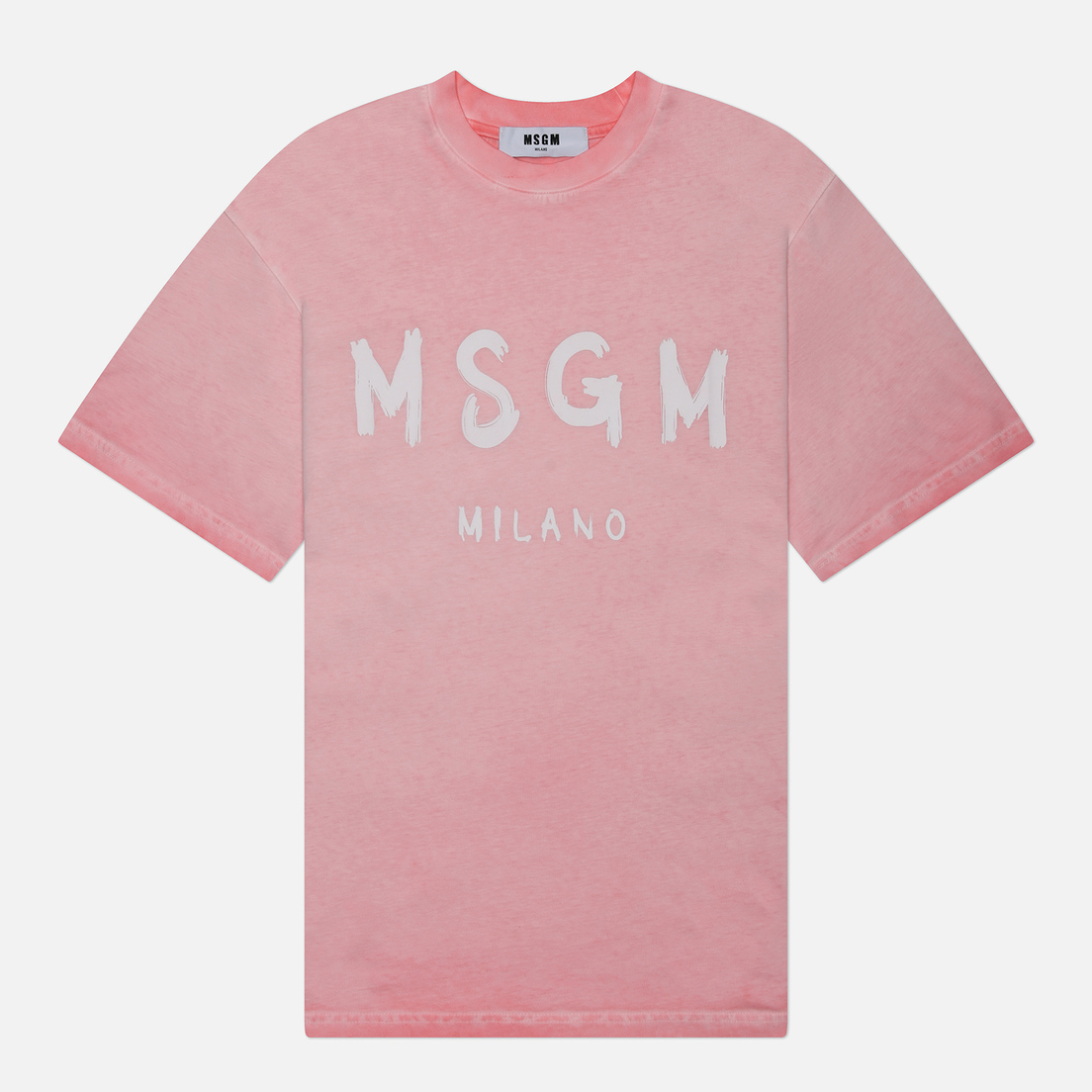 MSGM Женская футболка MSGM Milano Brush Stroke Faded