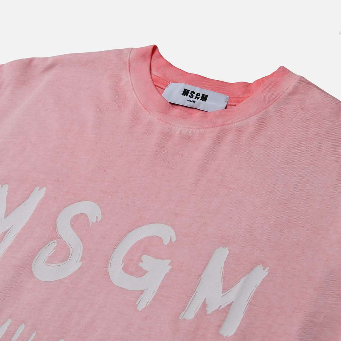 MSGM Женская футболка MSGM Milano Brush Stroke Faded