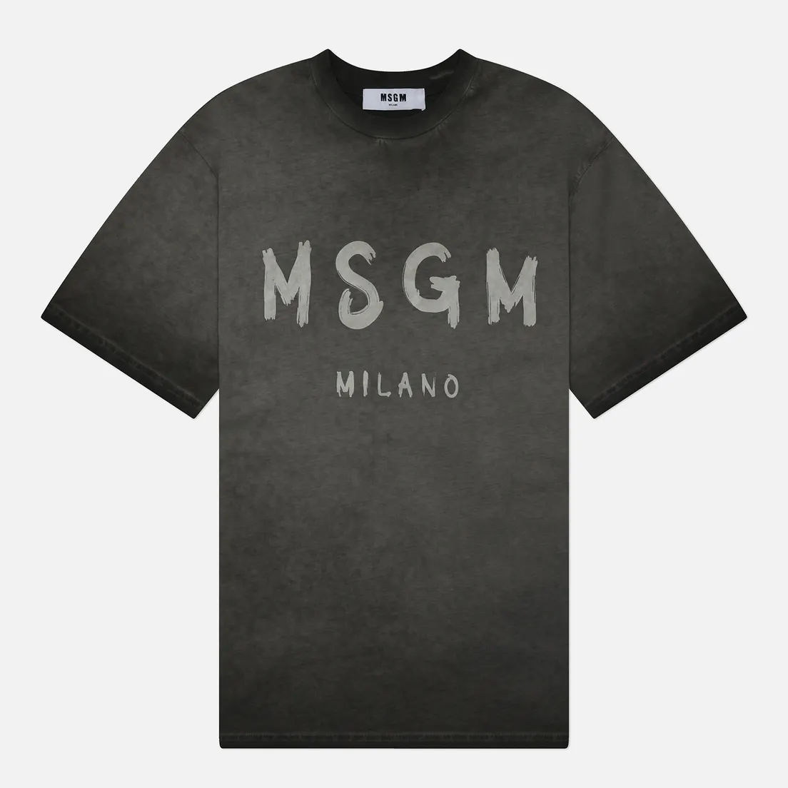 MSGM Женская футболка MSGM Milano Brush Stroke Faded
