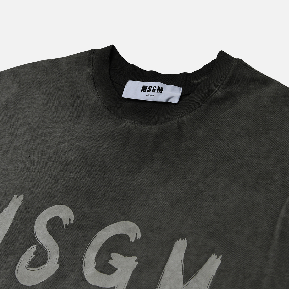 MSGM Женская футболка MSGM Milano Brush Stroke Faded