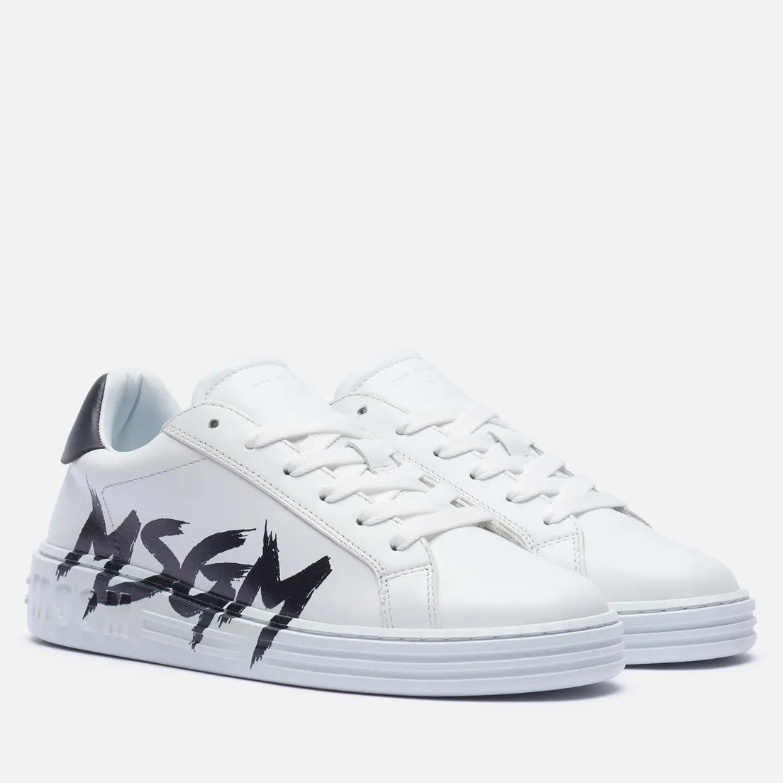 MSGM Женские кроссовки Iconic Brush Stroke Logo