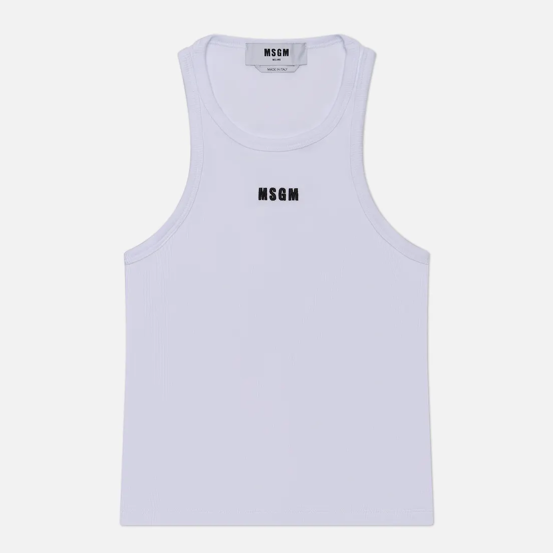 MSGM Женская майка Impact Embroidered Logo