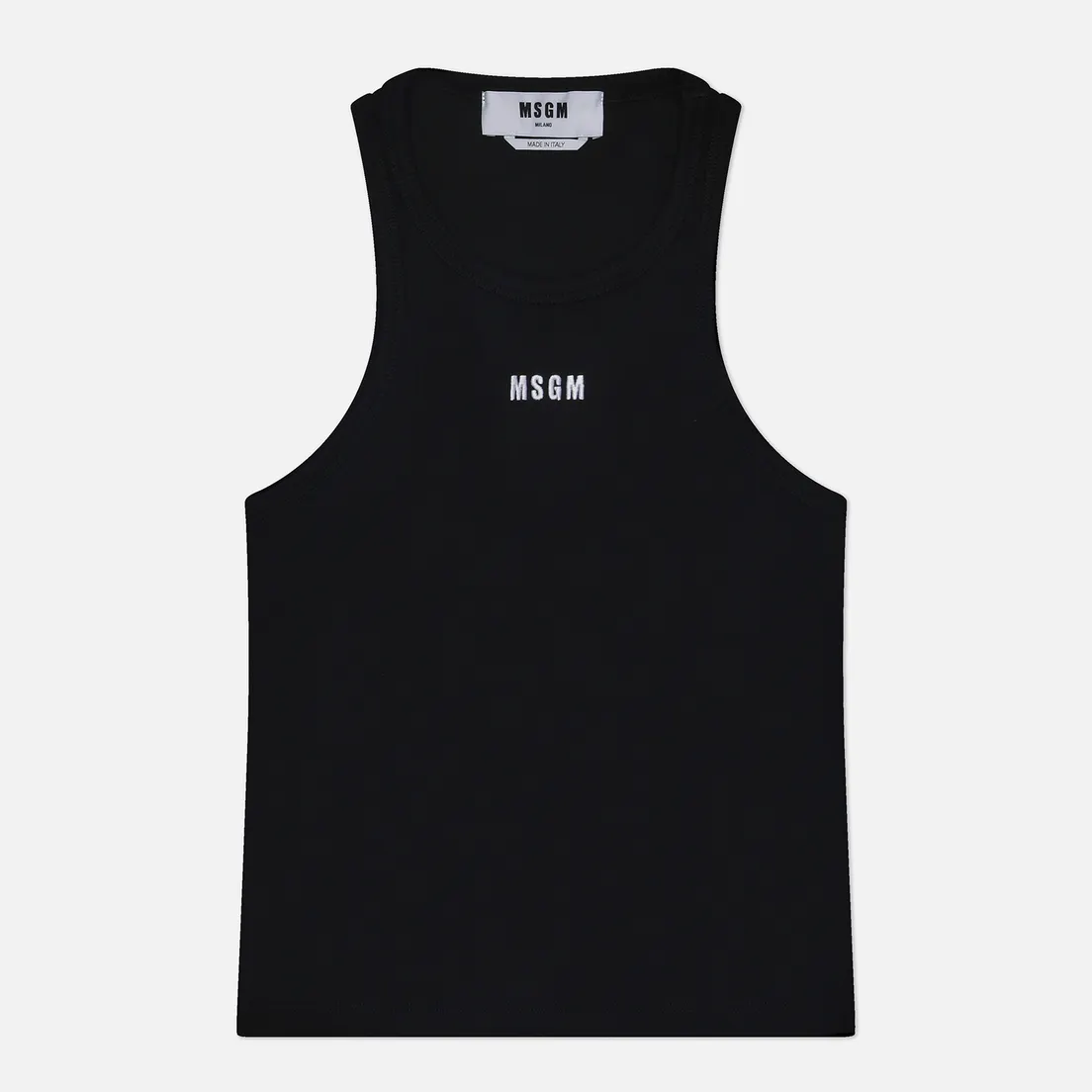MSGM Женская майка Impact Embroidered Logo