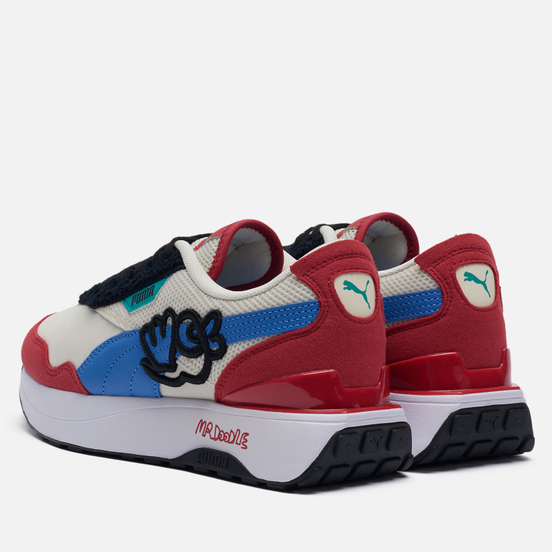 Женские кроссовки Puma x Mr Doodle Cruise Rider Eggnog/Ultramarine/American Beauty