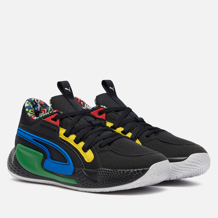 фото Мужские кроссовки puma court rider chaos trash, цвет чёрный, размер 40.5 eu