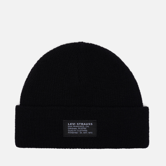 Шапка Levi's Cropped Beanie Regular Black