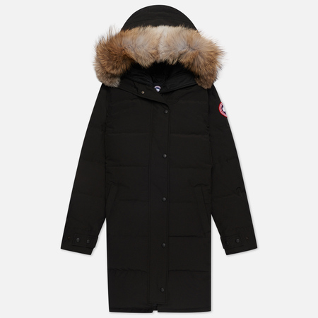 Женская куртка парка Canada Goose Shelburne, цвет чёрный, размер S