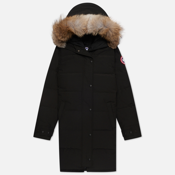 Женская куртка парка Canada Goose, цвет чёрный, размер XS