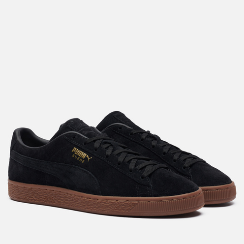 black and gum puma suede