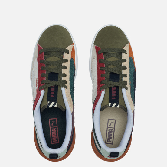 Кроссовки Puma Suede Bloc WTFormstripe Grape Leaf/White