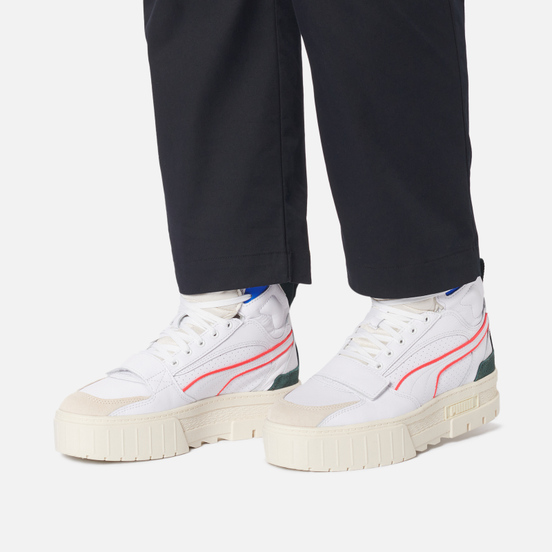 Женские кроссовки Puma x Puma Mayze Mid White/Whisper White