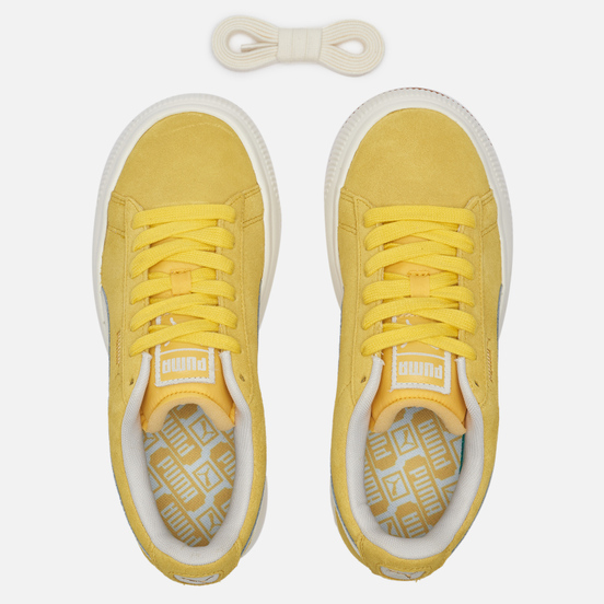 Женские кроссовки Puma Suede Mayu Up Super Lemon/Marshmallow/Gum