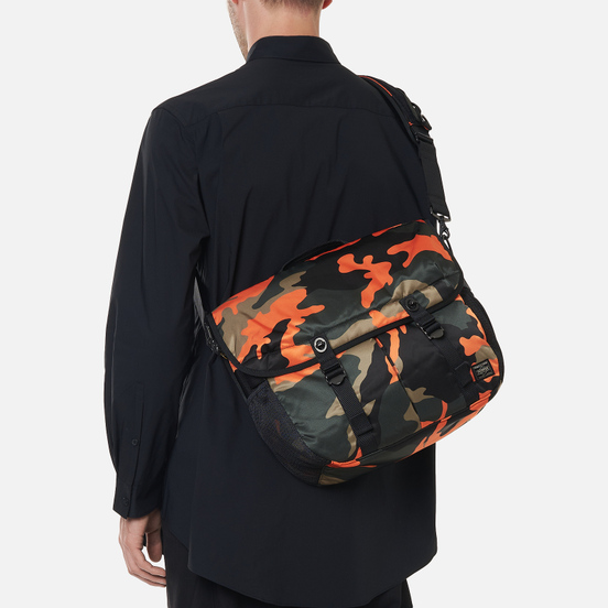 Сумка Porter-Yoshida & Co PS Camo Shoulder Messenger Woodland Orange
