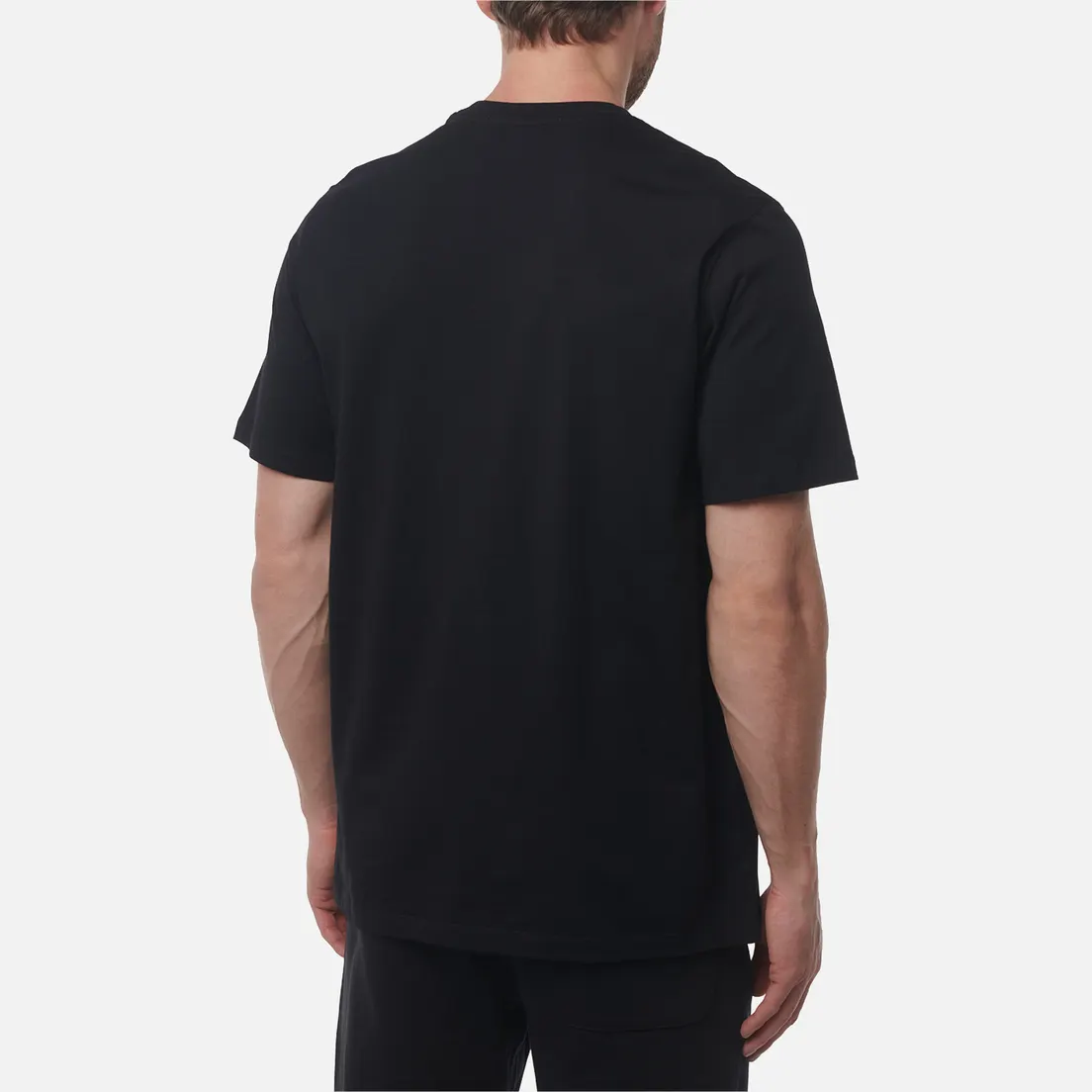 MSGM Мужская футболка Brush Stroke Collar Logo Print