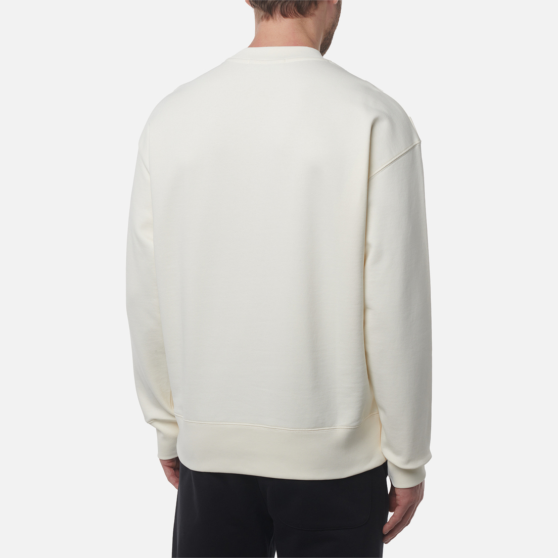 MSGM Мужская толстовка Collar Logo Print Brush Stroke MSGM