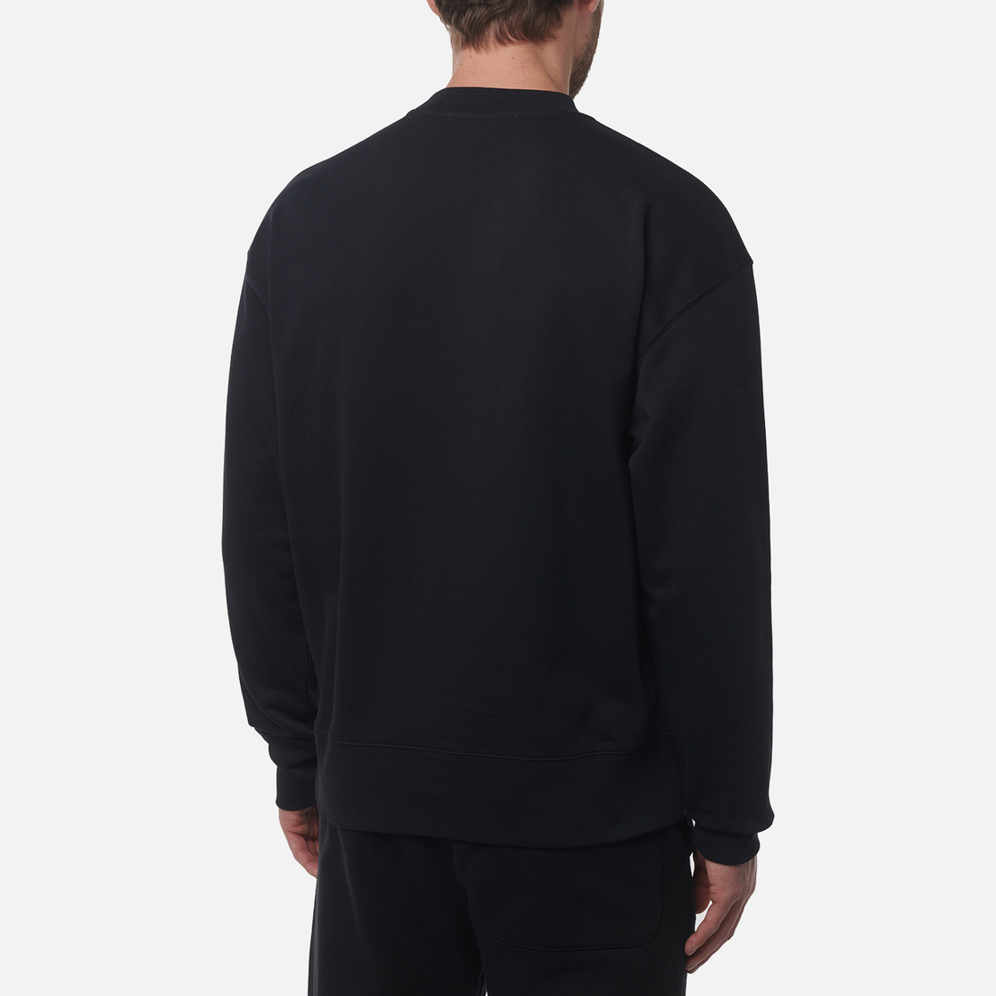 MSGM Мужская толстовка Collar Logo Print Brush Stroke MSGM