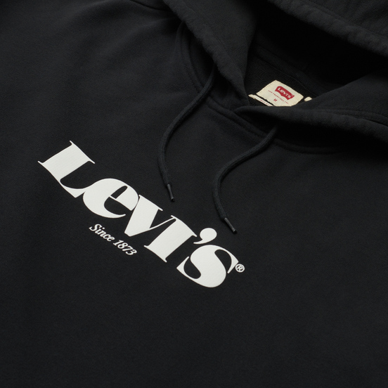 Мужская толстовка Levi's Relaxed Graphic MV Logo Hoodie Caviar