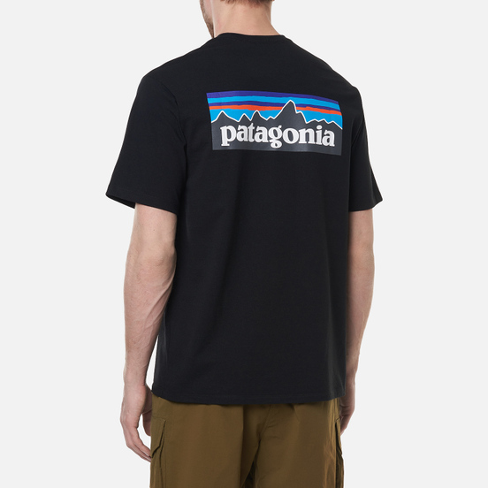 Мужская футболка Patagonia P-6 Logo Responsibili-Tee Black