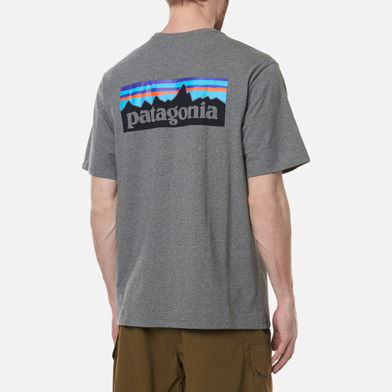 Мужская футболка Patagonia P-6 Logo Responsibili-Tee Gravel Heather