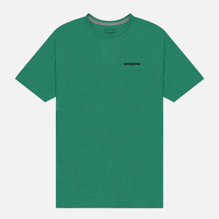 Мужская футболка Patagonia P-6 Logo Responsibili, цвет зелёный, размер L
