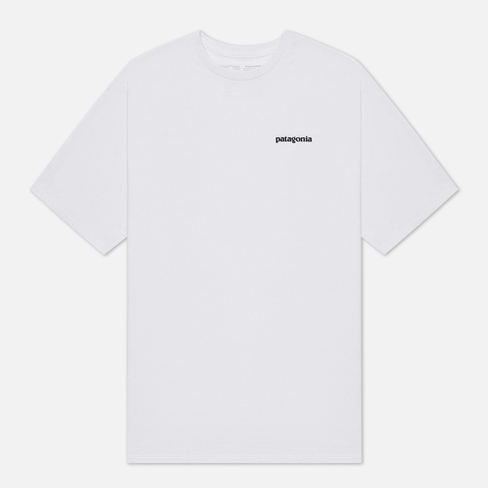 Мужская футболка Patagonia P-6 Logo Responsibili-Tee White