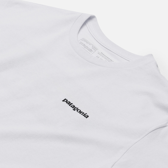 Мужская футболка Patagonia P-6 Logo Responsibili-Tee White