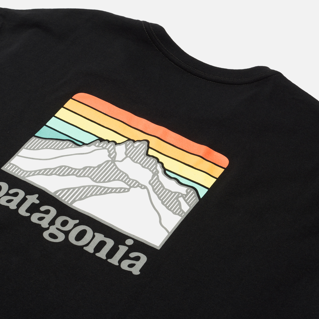 Patagonia Мужская футболка Line Logo Ridge Pocket Responsibili-Tee