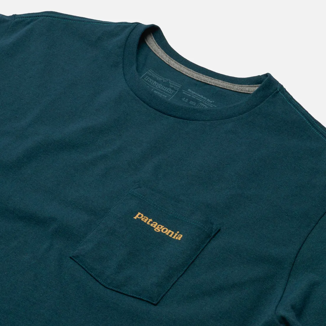 Patagonia Мужская футболка Line Logo Ridge Pocket Responsibili-Tee