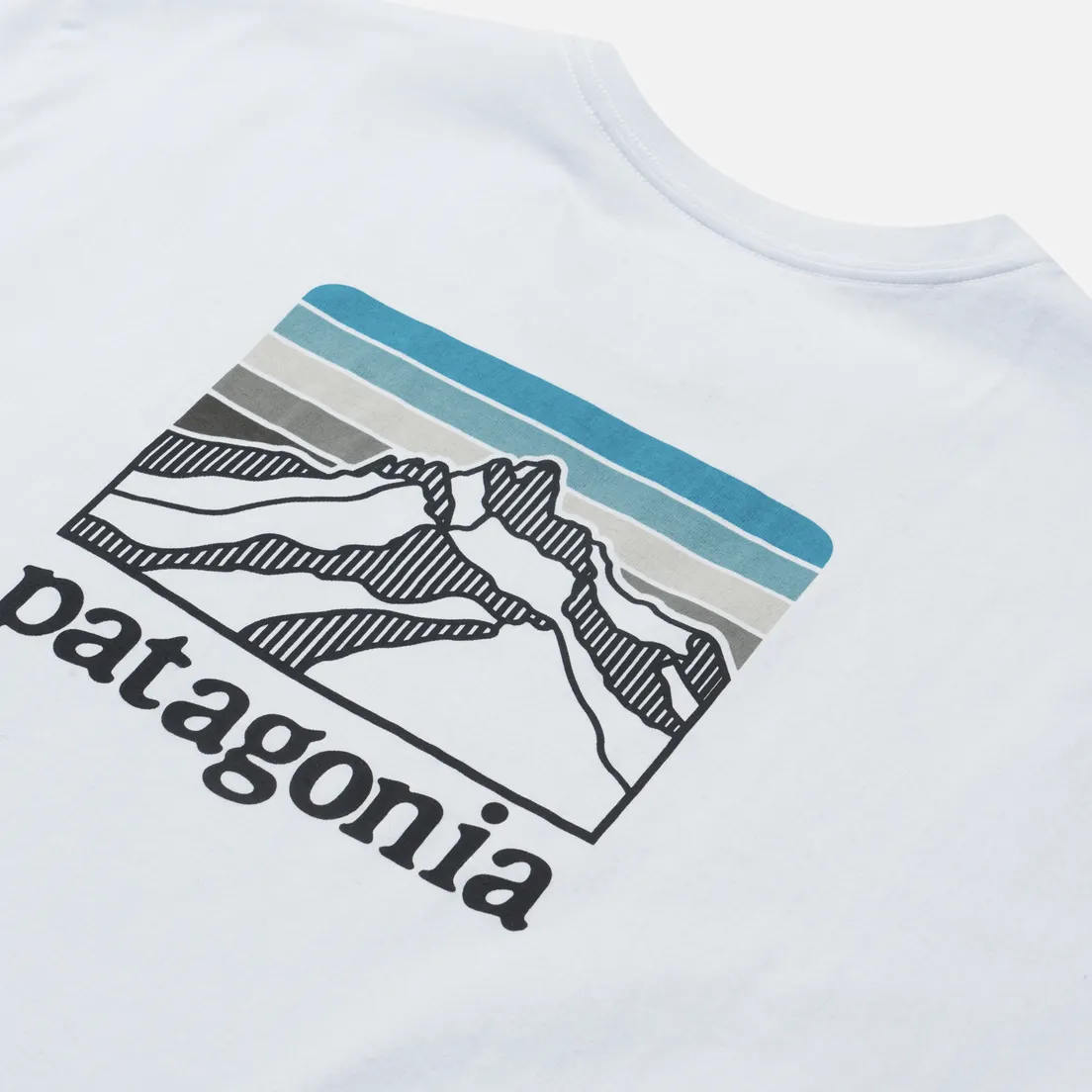 Patagonia Мужская футболка Line Logo Ridge Pocket Responsibili-Tee