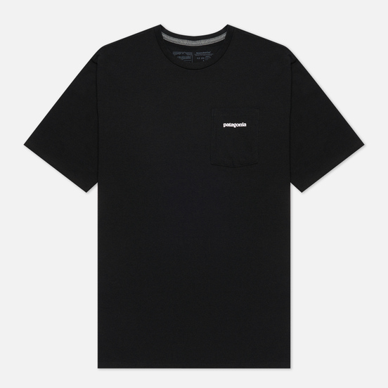 Мужская футболка Patagonia P-6 Logo Pocket Responsibili Black