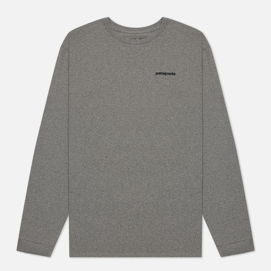 Мужской лонгслив Patagonia P-6 Logo Responsibili-Tee Gravel Heather