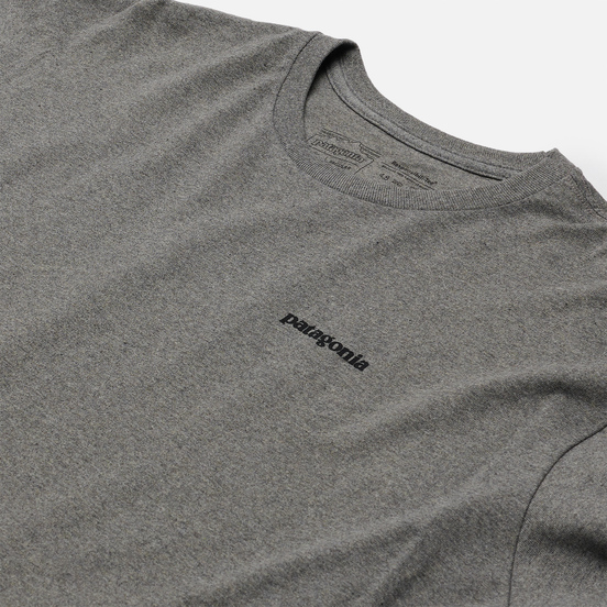 Мужской лонгслив Patagonia P-6 Logo Responsibili-Tee Gravel Heather