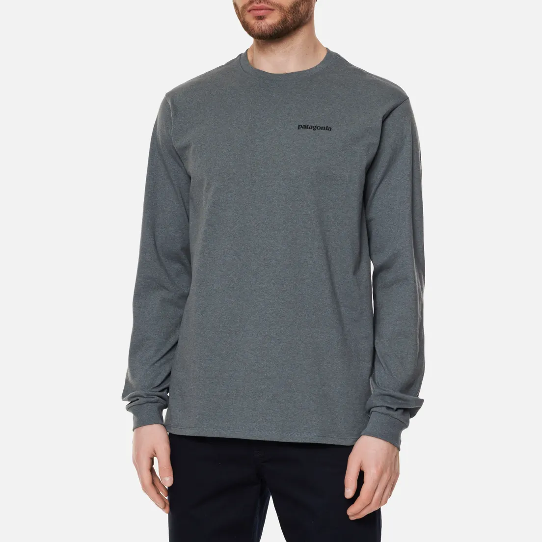 Patagonia Мужской лонгслив P-6 Logo Responsibili-Tee