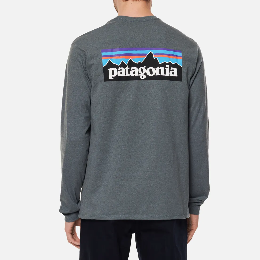 Patagonia Мужской лонгслив P-6 Logo Responsibili-Tee