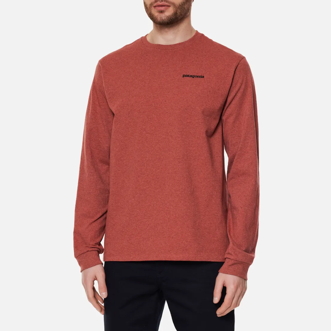 Patagonia Мужской лонгслив P-6 Logo Responsibili-Tee