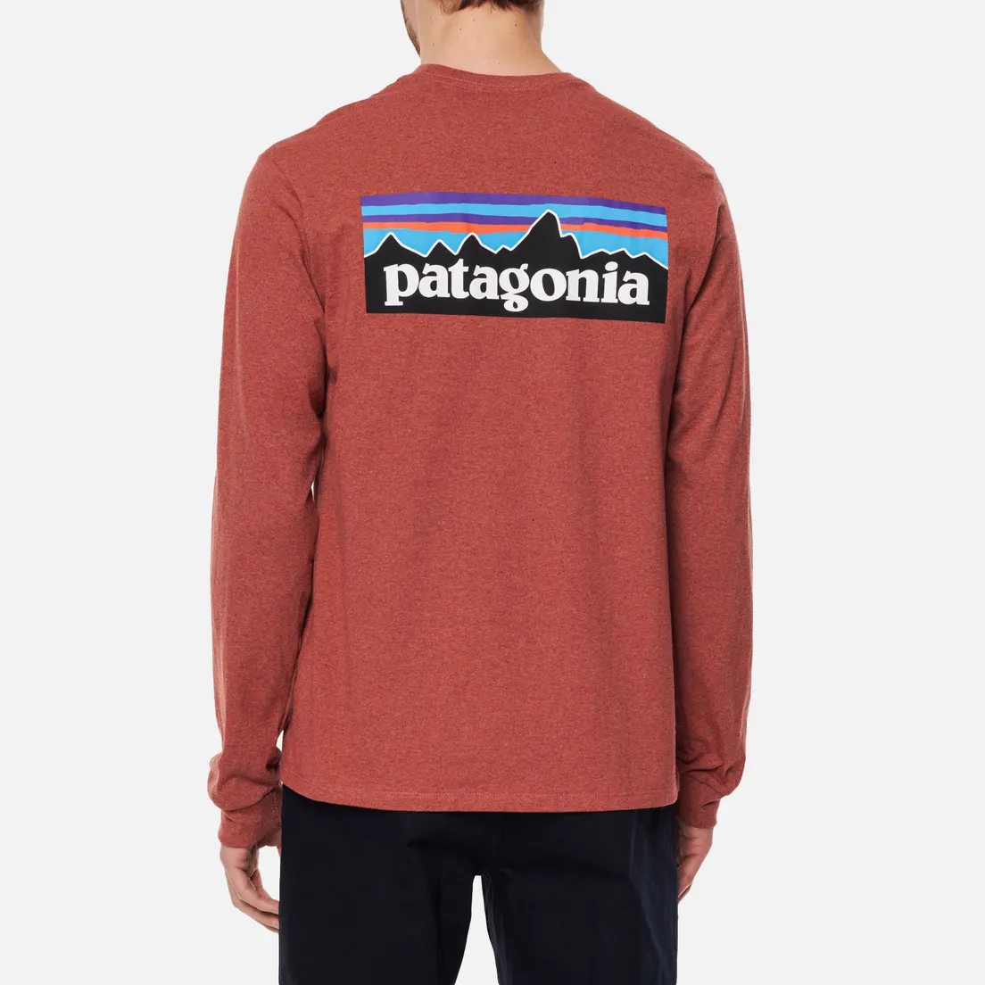 Patagonia Мужской лонгслив P-6 Logo Responsibili-Tee