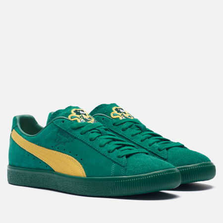 фото Кроссовки puma clyde super, цвет зелёный, размер 36 eu