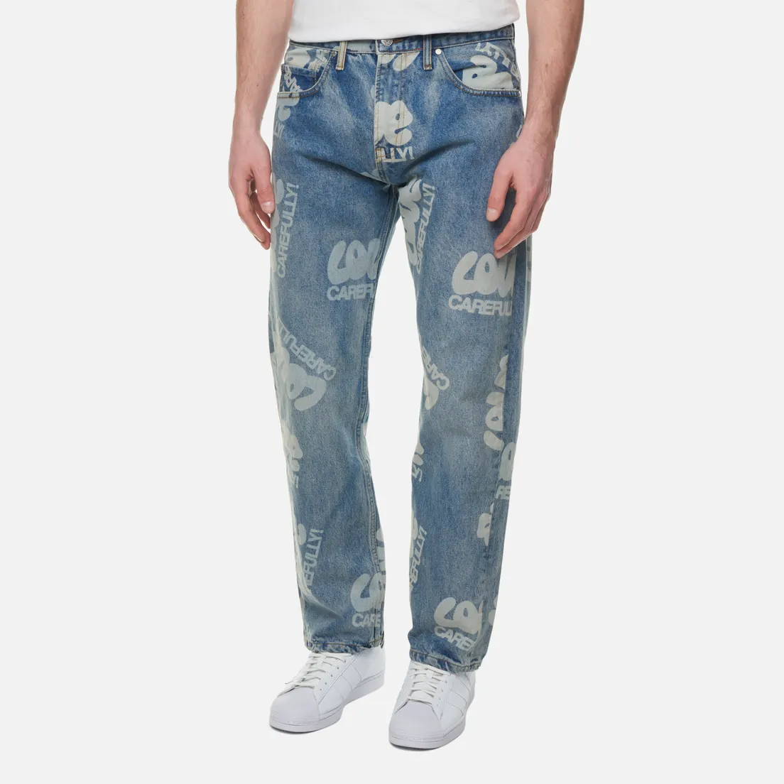 MARKET Мужские джинсы Love Carefully Laser Denim