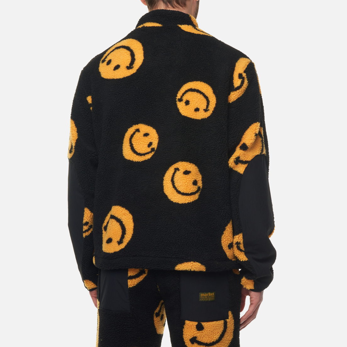 MARKET Мужская флисовая куртка Smiley All Over Print