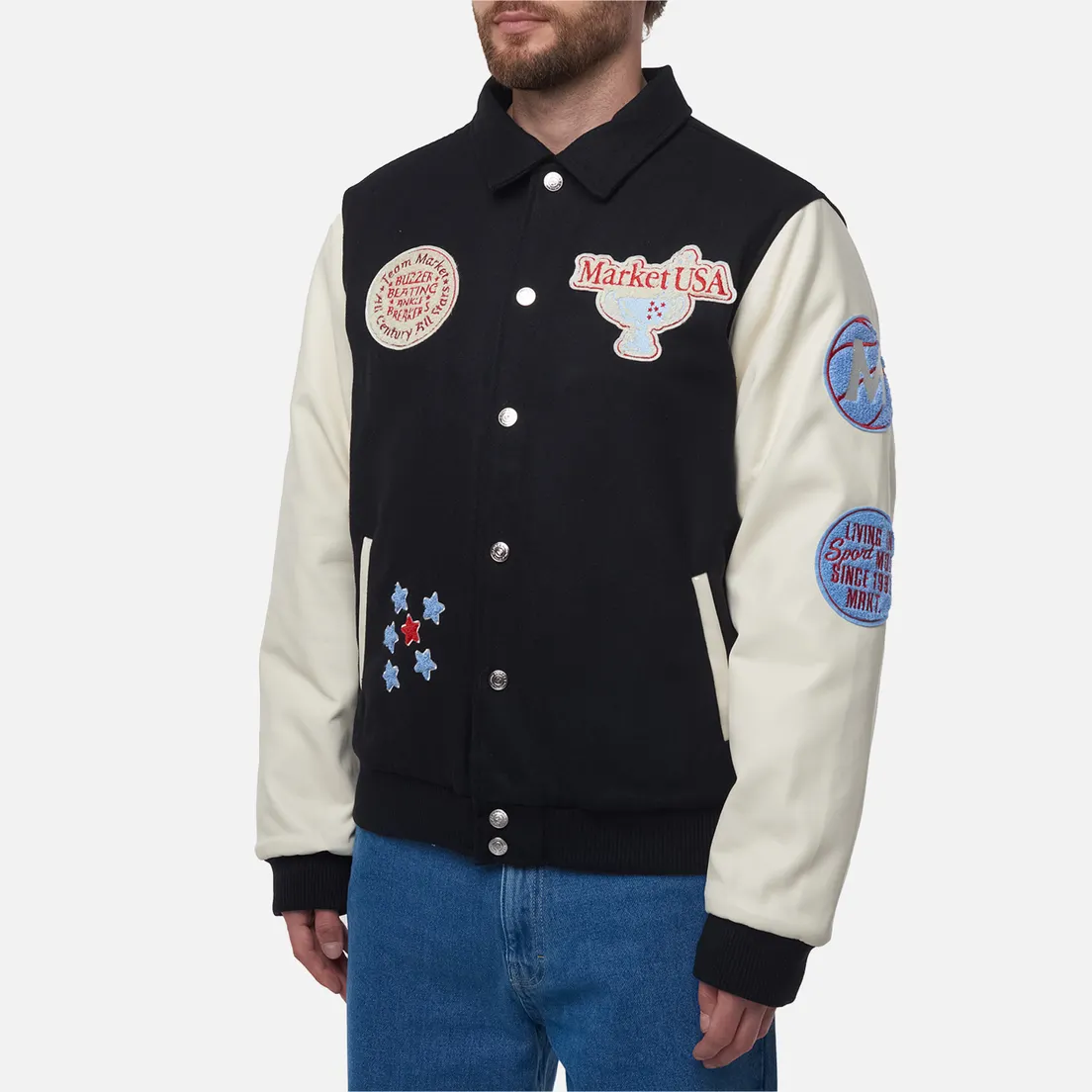 MARKET Мужская куртка бомбер 1990 Varsity