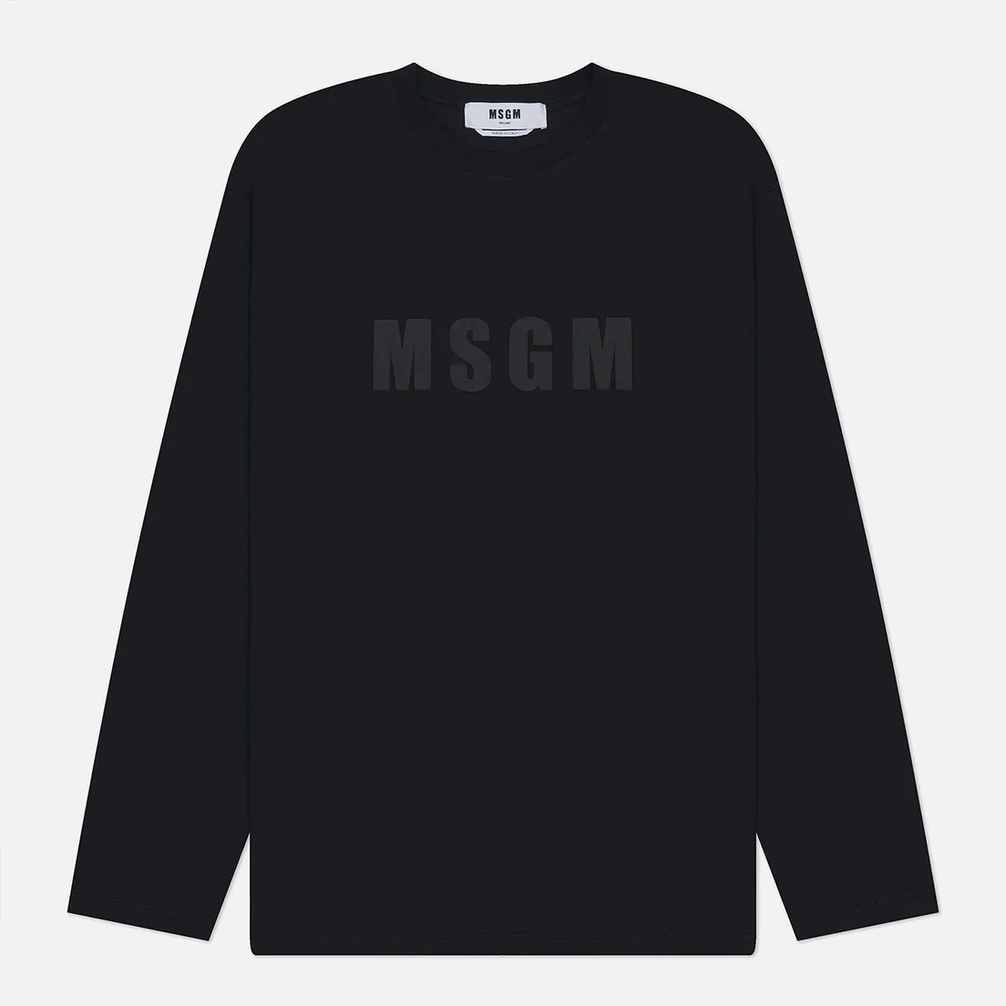 MSGM Мужской лонгслив MSGM Maxilogo Washed