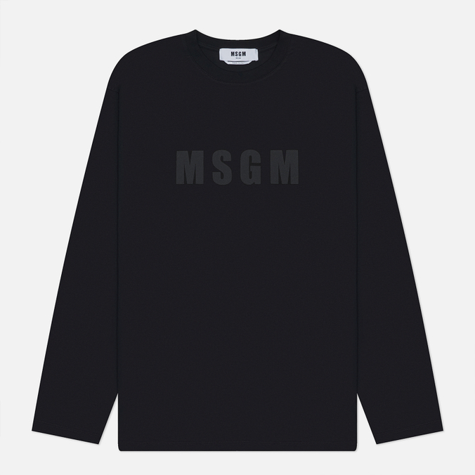 Мужской лонгслив MSGM MSGM Maxilogo Washed