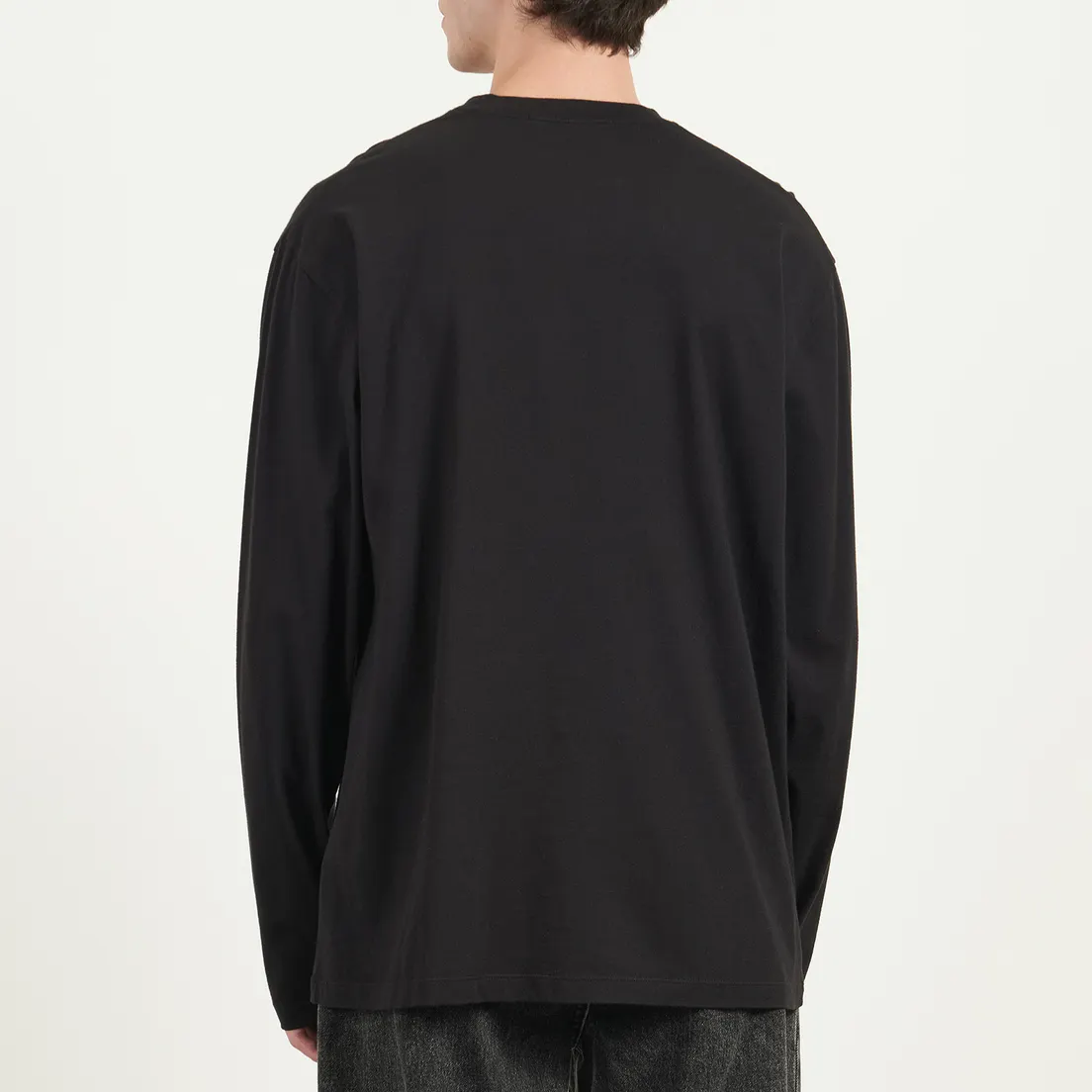 MSGM Мужской лонгслив MSGM Maxilogo Washed