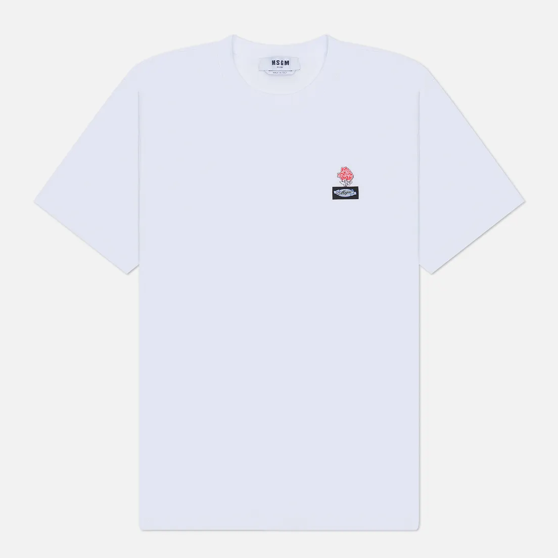 MSGM Мужская футболка Roses Patch