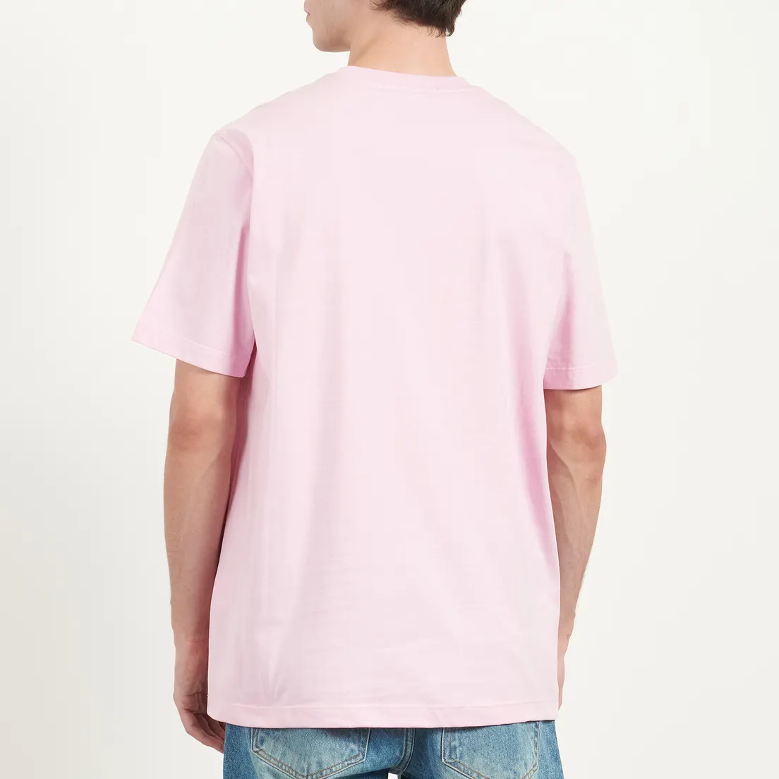 MSGM Мужская футболка MSGM Micrologo Print Cotton