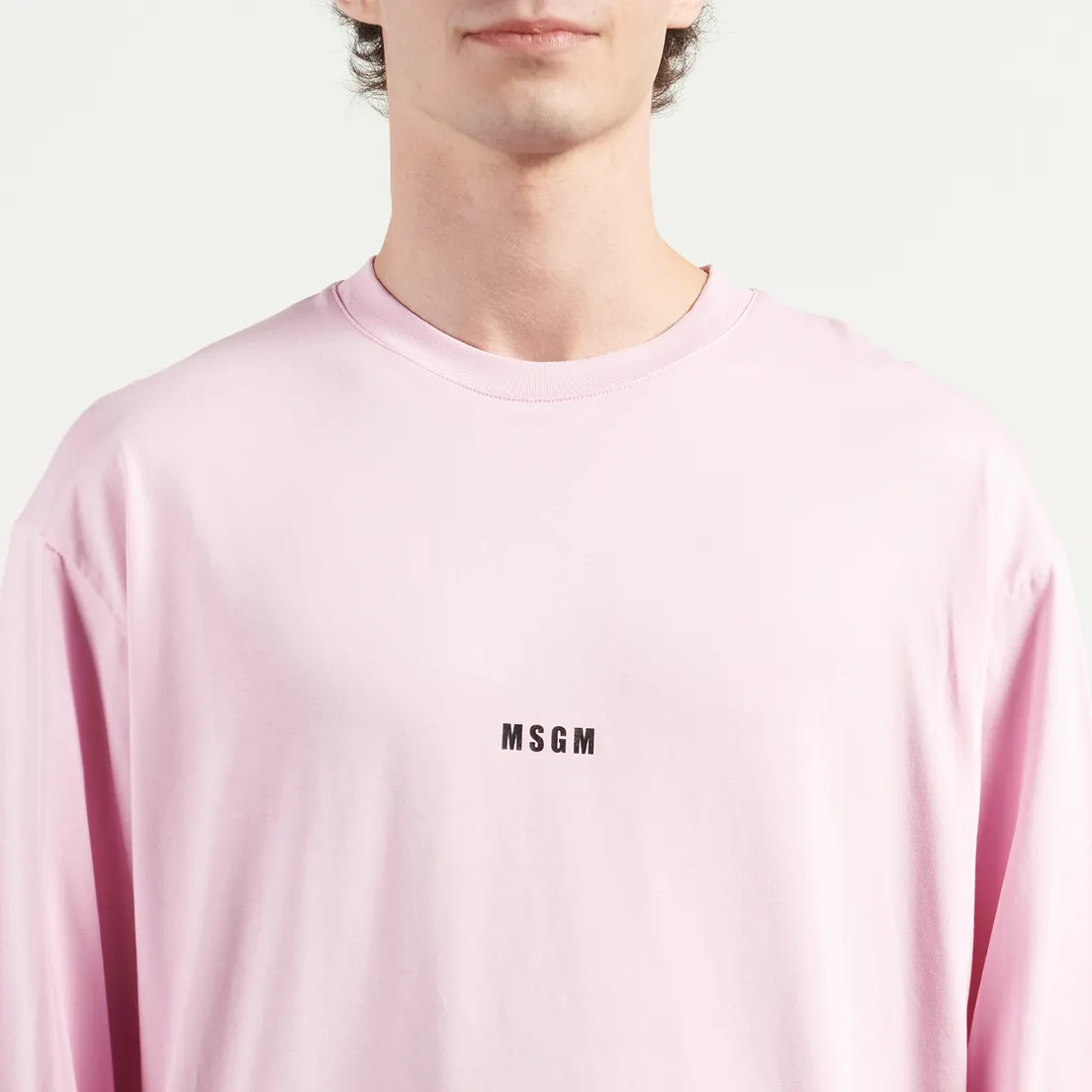 MSGM Мужской лонгслив MSGM Micrologo Print